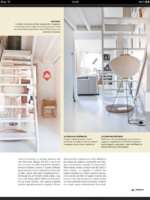 MAISON HAND Lyon - La presse italienne parle de maison hand avec CASE & STILI