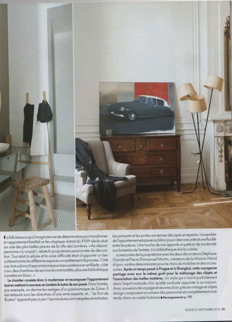 MAISON HAND Lyon - ELLE DECORATION septembre 2012