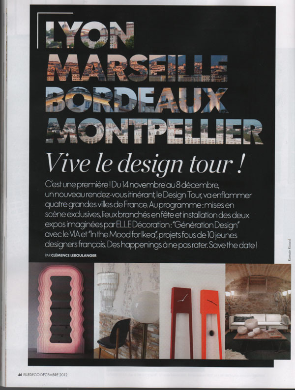 MAISON HAND Lyon -ELLE DECORATION parle de DESIGN TOUR