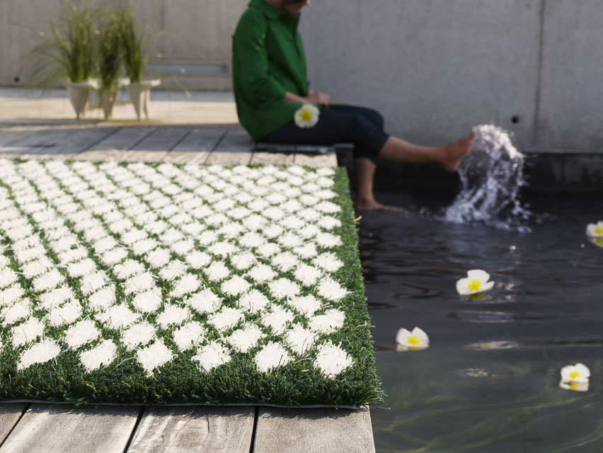HAND - produits Kasthall - tapis olivia greenwhite