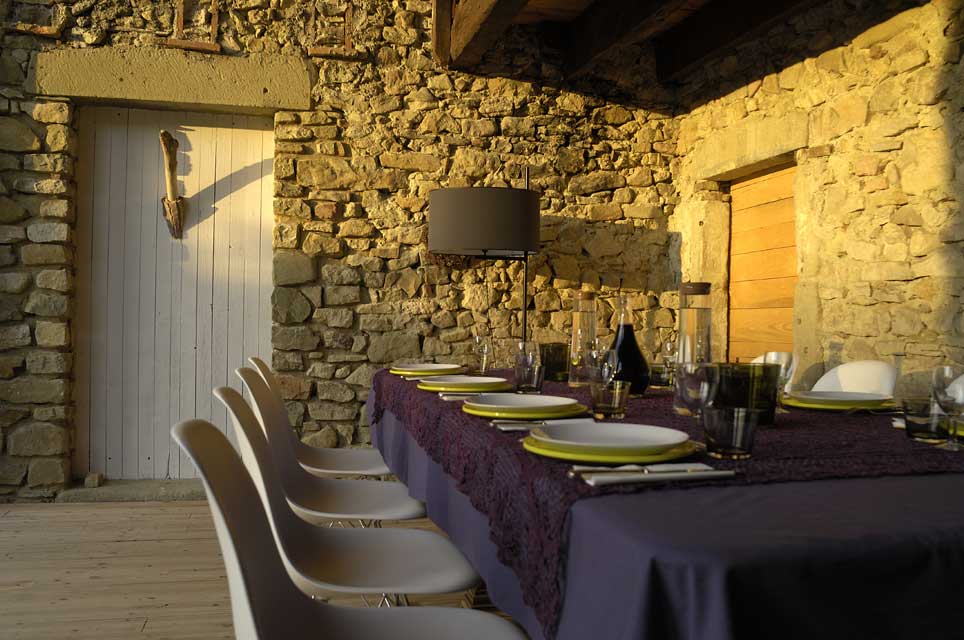 HAND Lyon - conseil et amnagement d'intrieur - ralisation  amnagement maison d'htes La Bergerie de Flines - Truinas Drme