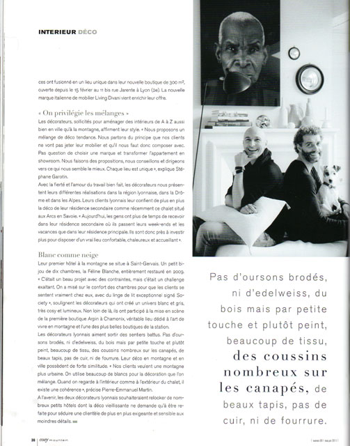La presse en parle - Cosy Mountain juin-juillet 2011
