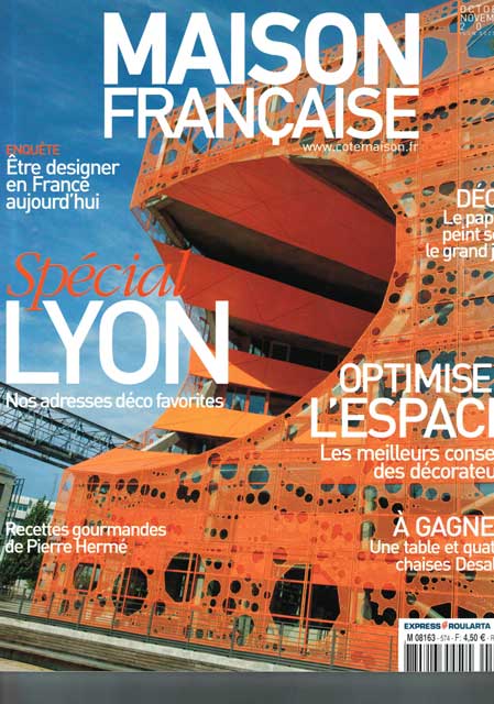 HAND Lyon - la presse parle de HAND - MAISON FRANCAISE octobre 2011