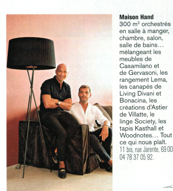 HAND Lyon - la presse parle de HAND - MARIE CLAIRE novembre 2011