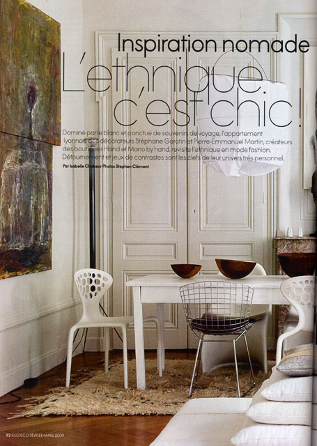 HAND et Mano by HAND - article dans ELLE Dcoration fvrier 2009