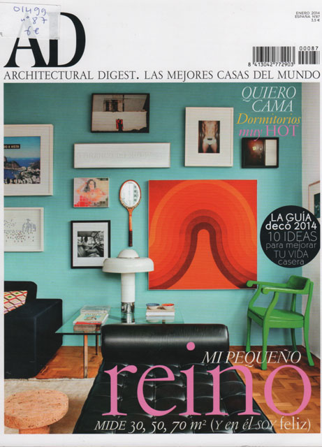 La presse parle de Maison Hand - AD Architectural Digest Espana janvier 2014 - les appartements d'htes de maison HAND