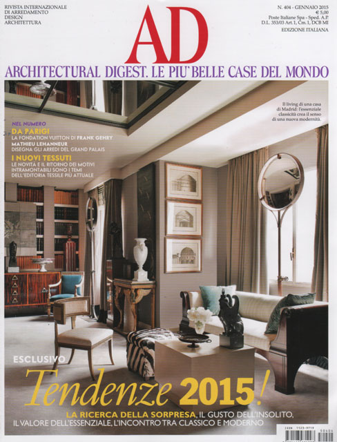 La Presse parle de MAISON HAND : AD ITALIE janvier 2015 - Texte Anna MAZZOTI Photos Felix FOREST