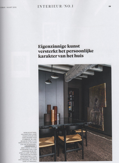 La Presse hollandaise parle de MAISON HAND : EIGEN HUIS INTERIEUR mars 2015 - texte Tessa Pearson - photos Felix Forest/Living Inside
