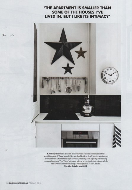 La Presse parle de MAISON HAND : ELLE DECO UK fvrier 2015  - texte Sara White Wilson - photos Felix Forest / Living Inside