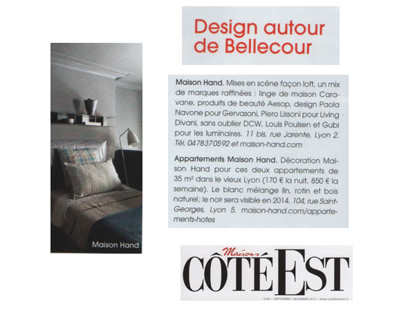 MAISON HAND Lyon - COTE EST septembre 2013 - Design autour de Bellecour