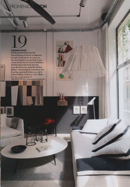 Maison Hand -la presse en parle - ELLE DECO octobre 2011