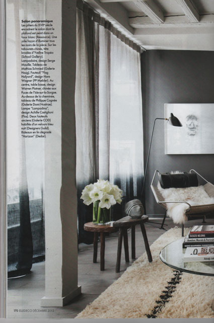 La Presse en parle : ELLE DECO dcembre 2013 - reportage Clmence Leboulanger, 