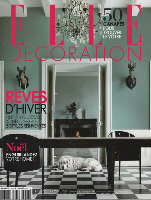 La Presse en parle : ELLE DECO dcembre 2013 - reportage Clmence Leboulanger, 