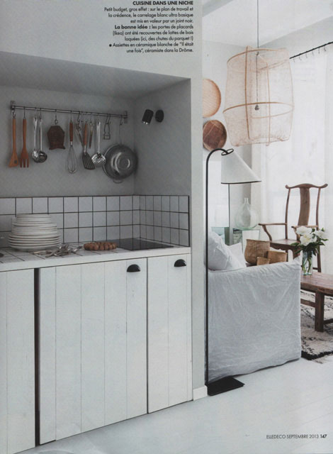 MAISON HAND Lyon - ELLE DECO septembre 2013 - 3 petits espaces  ides