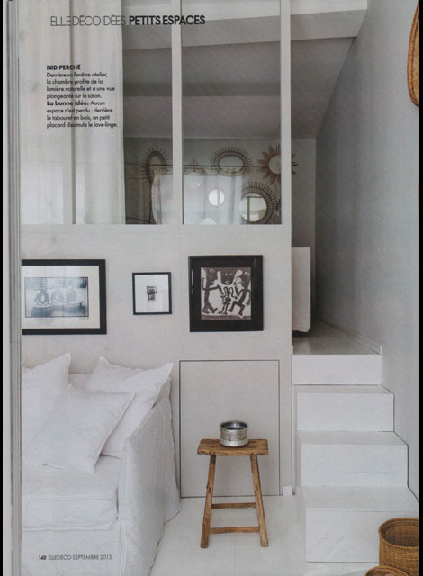 MAISON HAND Lyon - ELLE DECO septembre 2013 - 3 petits espaces  ides