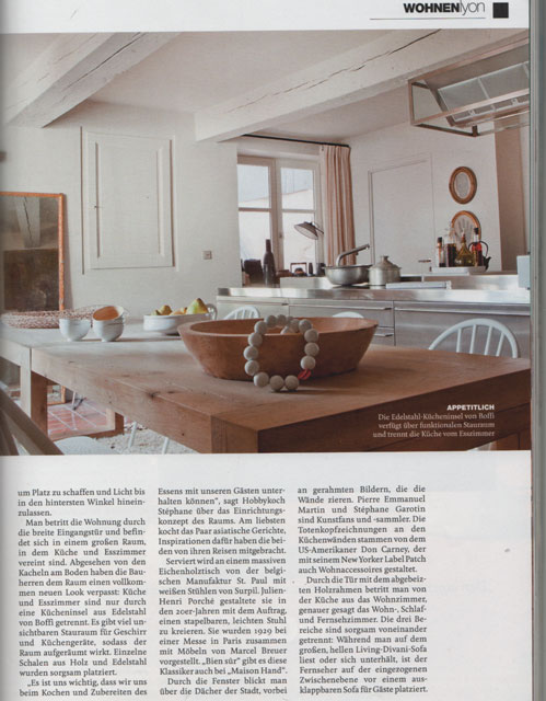 MAISON HAND Lyon - La presse allemande  - HOME magazine dco - Pierre Emmanuel Martin et Stephane Garrotin