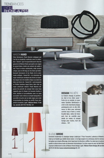 MAISON HAND Lyon - La presse - RESIDENCES DECO - n105 mai 2012 - Tendances Lyon Rhne-Alpes : Maison Hand