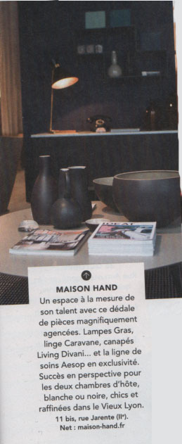 La presse parle de Maison Hand - TGV Magazine dcembre 2013 : City Break