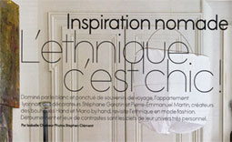 Maison Hand - mobilier et design contemporain - article de presse - ELLE Décoration février et mars 2009