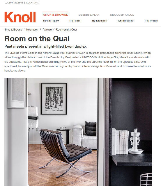 Knoll parle de maison HAND