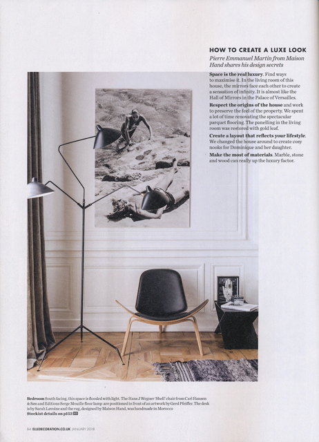 Maison HAND - ELLE DECO Janvier 2018 - texte Irish Lorenz - Photos Felix Forest - Living Inside