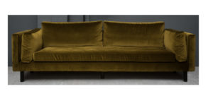 Maison Hand Edition - Canapé COPENHAGUE - 250x85 bouclette grise en laine mélangée