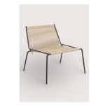 Maison Hand Studio : Noel Lounge Chair I Steel base / Nature Flag Halyard